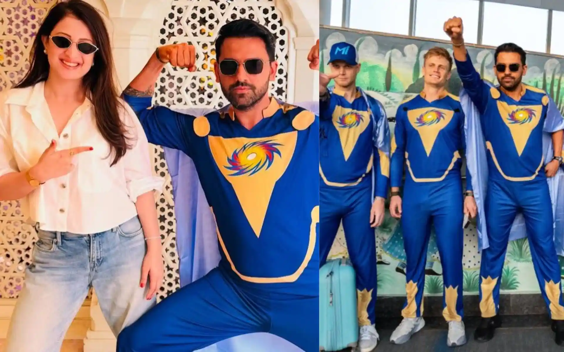 No Shame For Deepak Chahar! Ex-CSK Pacer Happily Leads MI's 'Suit Of Shame' Troop